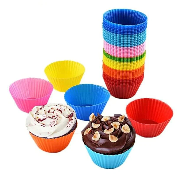 6pcs Silicon Cupcake Molds