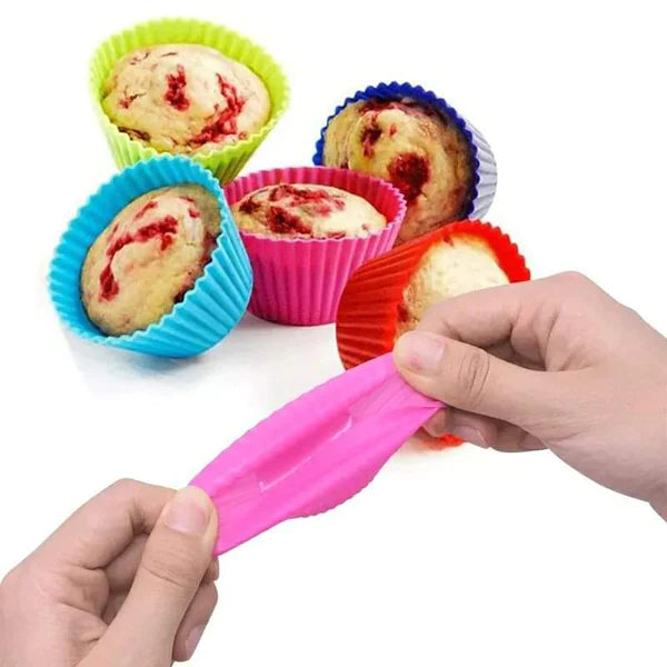 6pcs Silicon Cupcake Molds