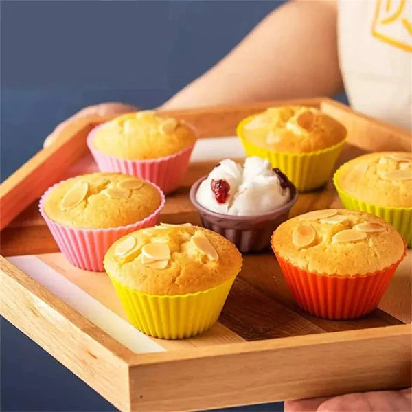 6pcs Silicon Cupcake Molds