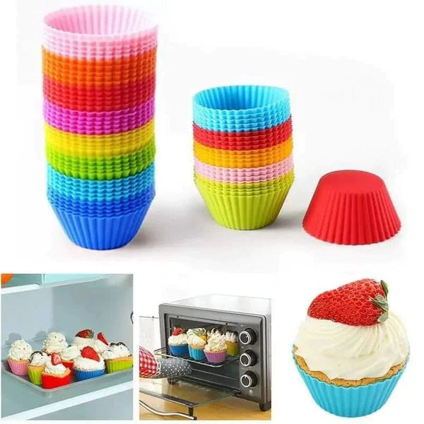 6pcs Silicon Cupcake Molds