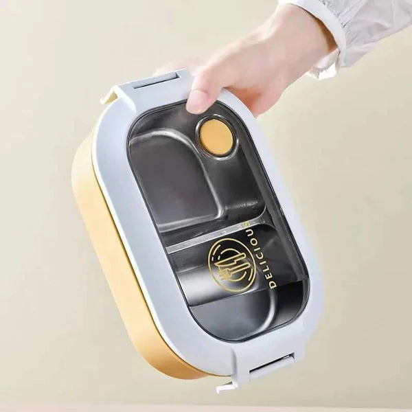 Insulated Lunch Box with Two Compartments