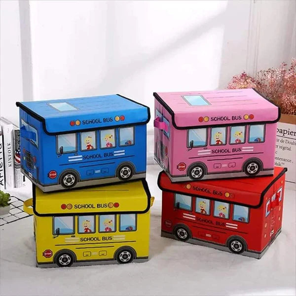 Cartoon Themed Foldable Toy Basket