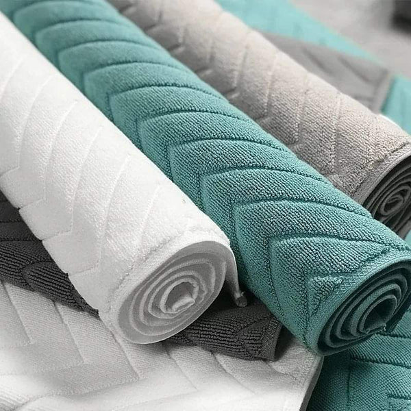 Jacquard Large Luxury Bath Floor Towels 100% Cotton