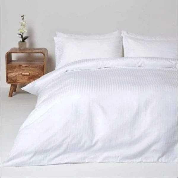 White striped Duvet Cover