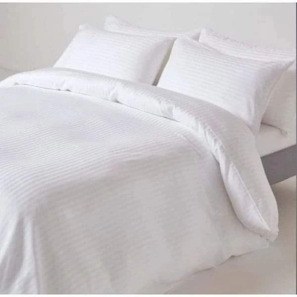 White striped Duvet Cover