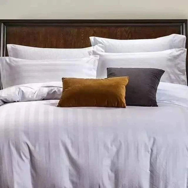 White striped Duvet Cover