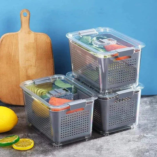 3 in 1 Acrylic fridge organizer