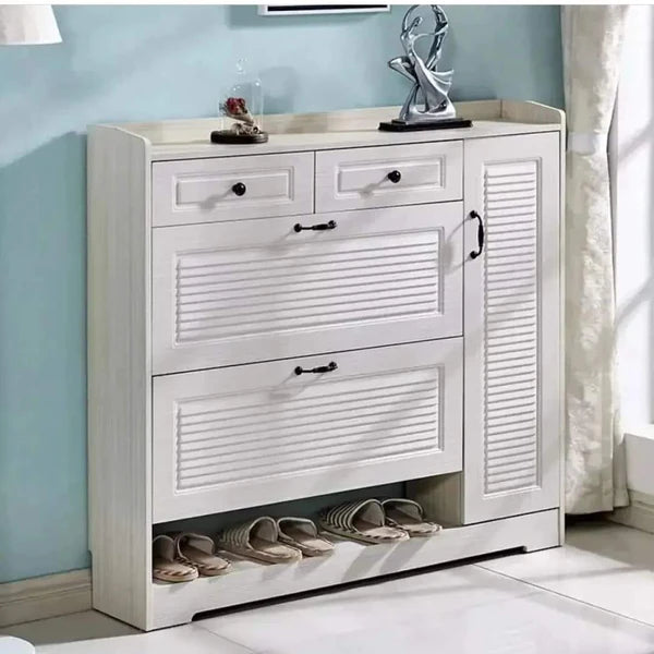 Bucket Flip Shoe Cabinet Compact Entryway Shoe Rack Organizer for Small Spaces Durable Shoe Storage for Homes & Apartments in Kenya