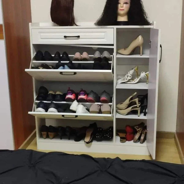 Bucket Flip Shoe Cabinet Compact Entryway Shoe Rack Organizer for Small Spaces Durable Shoe Storage for Homes & Apartments in Kenya
