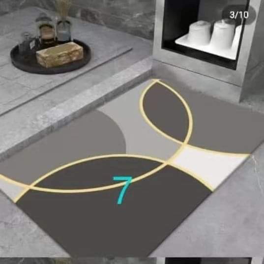 Large Super Absorbent Rectangular Bathroom Mat