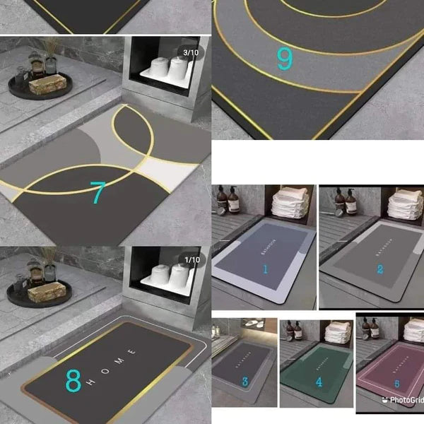 Large Super Absorbent Rectangular Bathroom Mat