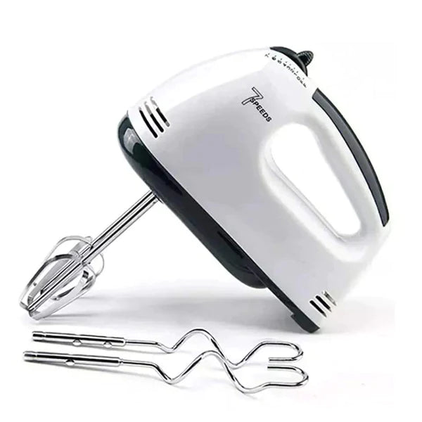 Electric Hand Mixer, Handheld Mixer Machine, 7 Speed Egg Beater, Liquid Mixer with 4 Stainless Steel Mixing Tools, Cream Cake Maker