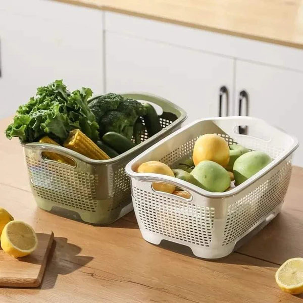 Woven Design Plastic Basket with Lid