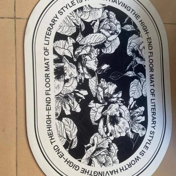 Floral Absorbent Bathroom Mats