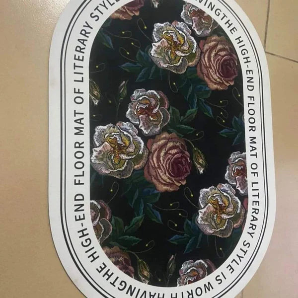 Floral Absorbent Bathroom Mats