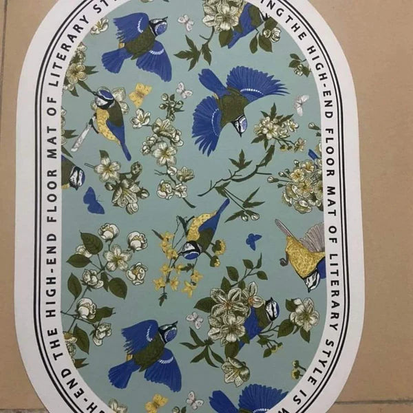 Floral Absorbent Bathroom Mats