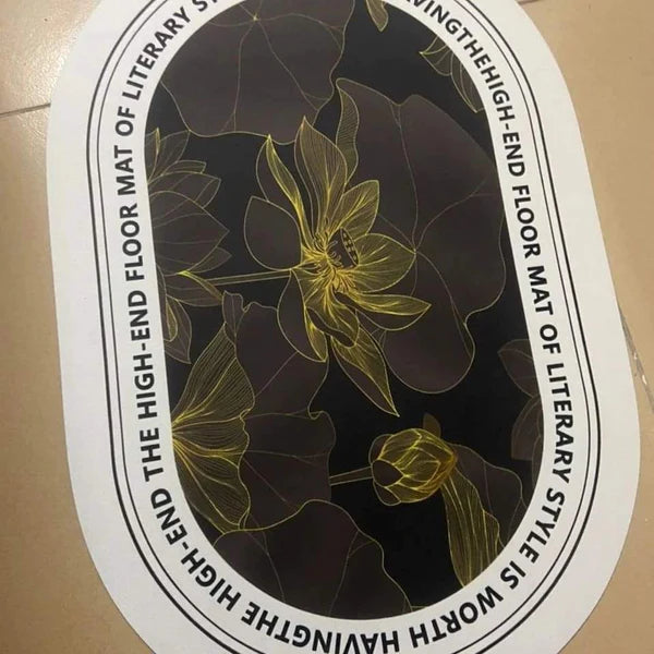 Floral Absorbent Bathroom Mats