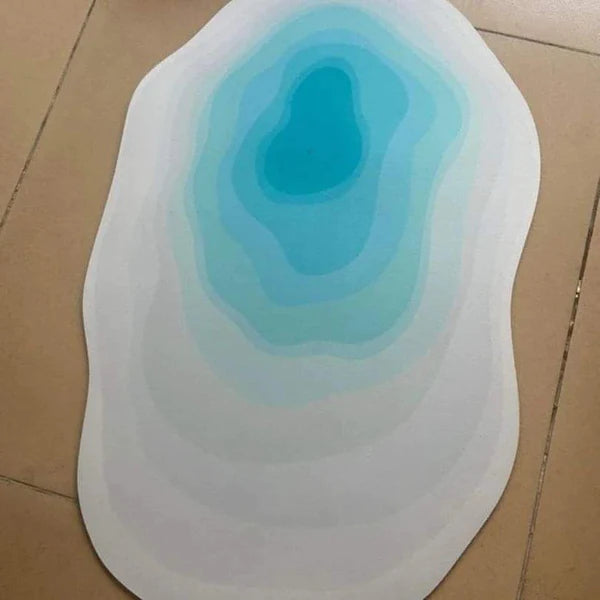 Absorbent Irregular Bathroom Mats