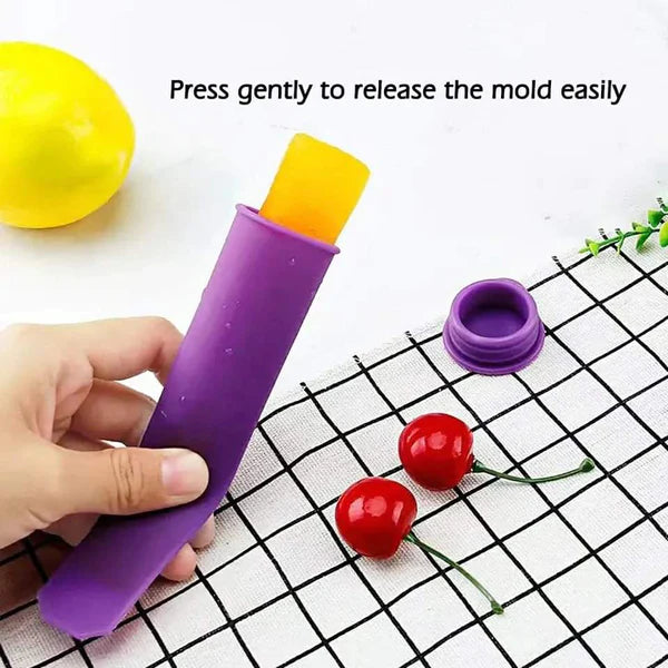 5Pcs Reusable Silicone Popsicle / Ice Cream Maker