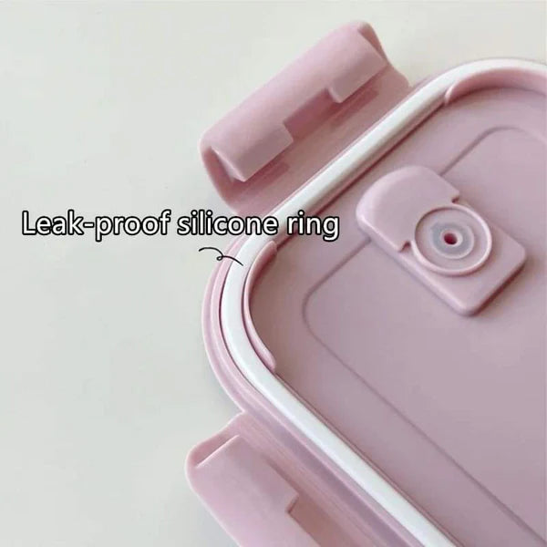 2 Grid Microwave Safe Glass Lunch Box