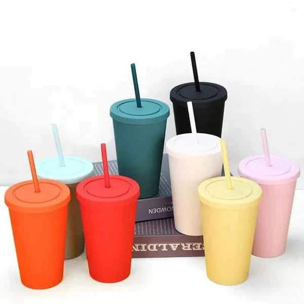 Double Layer 450 ml Glass Tumbler