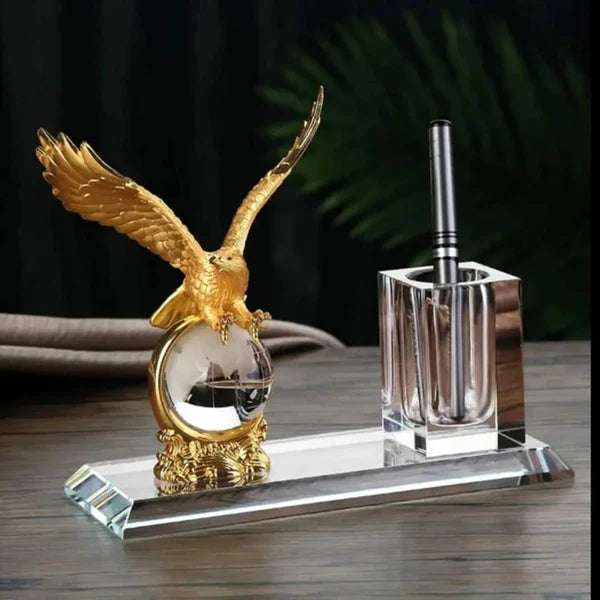 Creative Crystal Office Pen Organizer Elegant Desk Storage for Pens, Notes & Stationery Premium Glass Desk Tray for Home, Office & Reception Use in Kenya