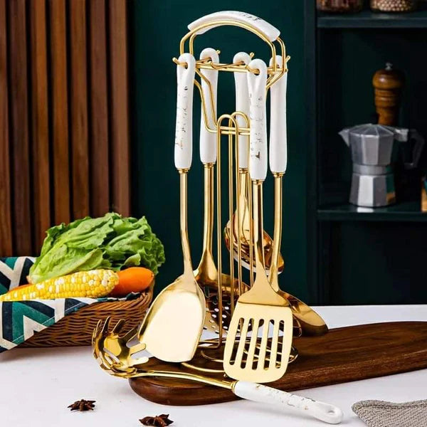 Nordic Stainless Steel Serving Spoons