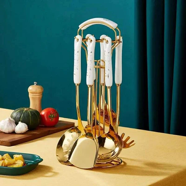 Nordic Stainless Steel Serving Spoons