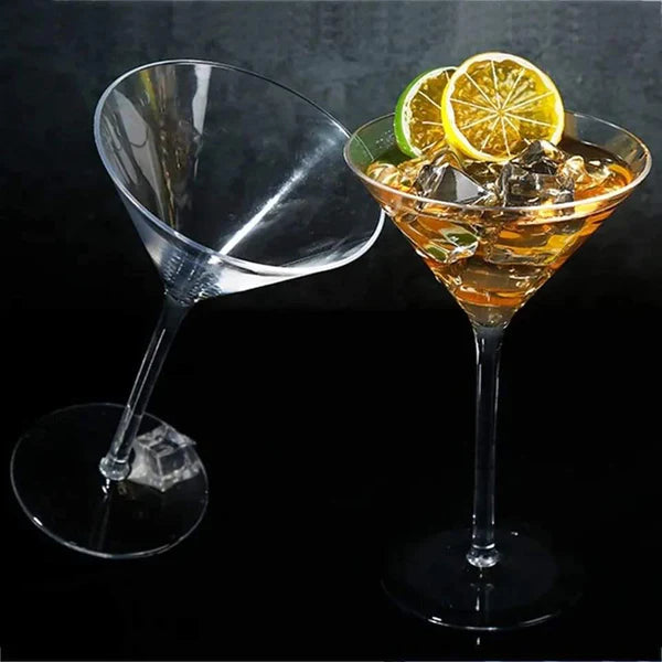 6pcs Elegant Martini Cocktail Glass Set – 190ml Goblet Glasses