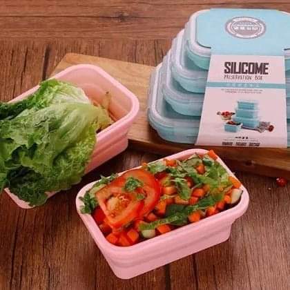 5pcs Collapsible Silicone Storage Containers