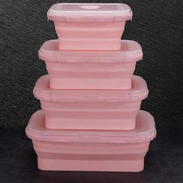 5pcs Collapsible Silicone Storage Containers