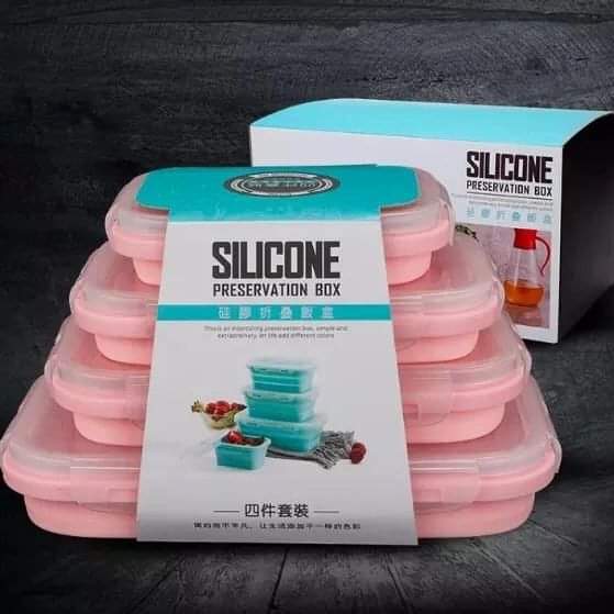 5pcs Collapsible Silicone Storage Containers