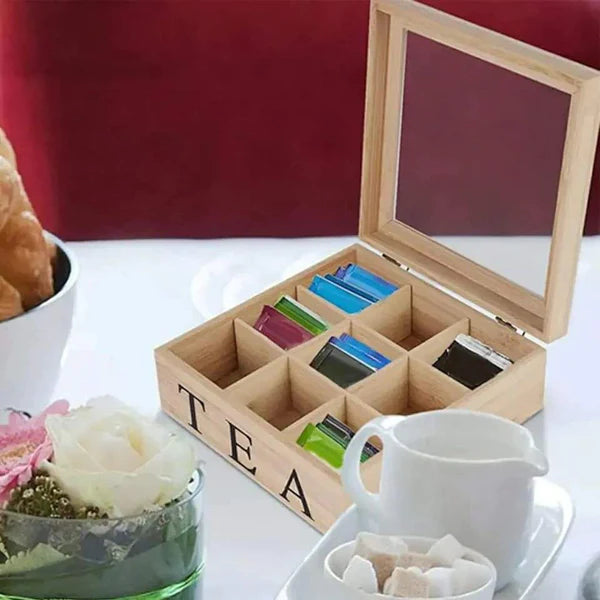 Bamboo Teabag Organizer