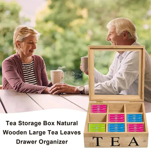 Bamboo Teabag Organizer