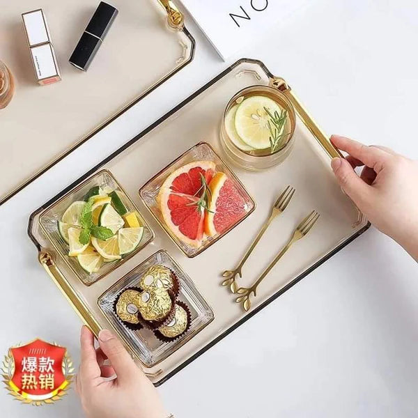 Acrylic Nordic square multipurpose trays