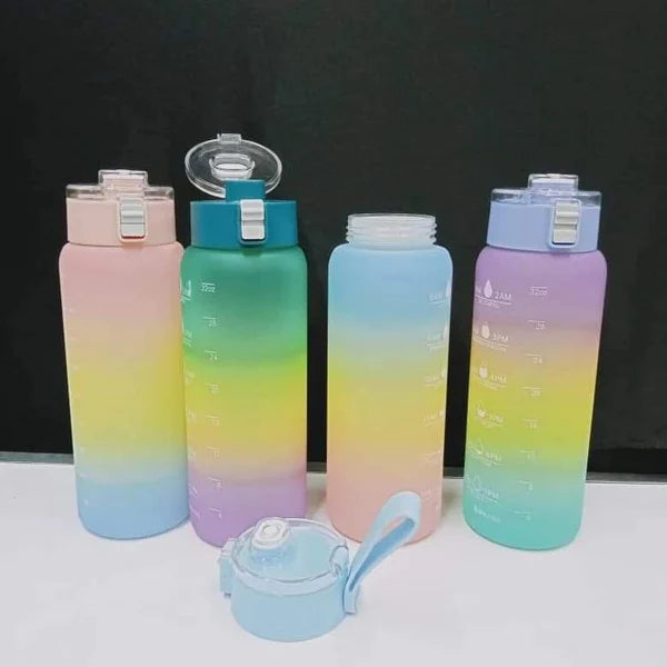 1Litre Motivational water bottle without a straw