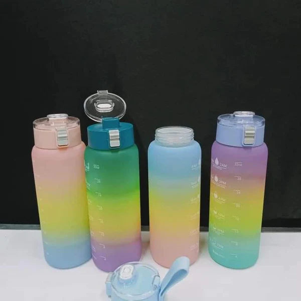 1Litre Motivational water bottle without a straw