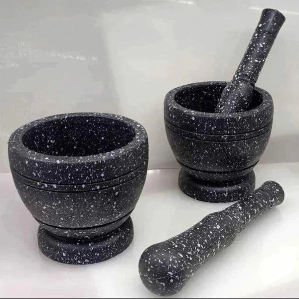 Granite pestle and mortar