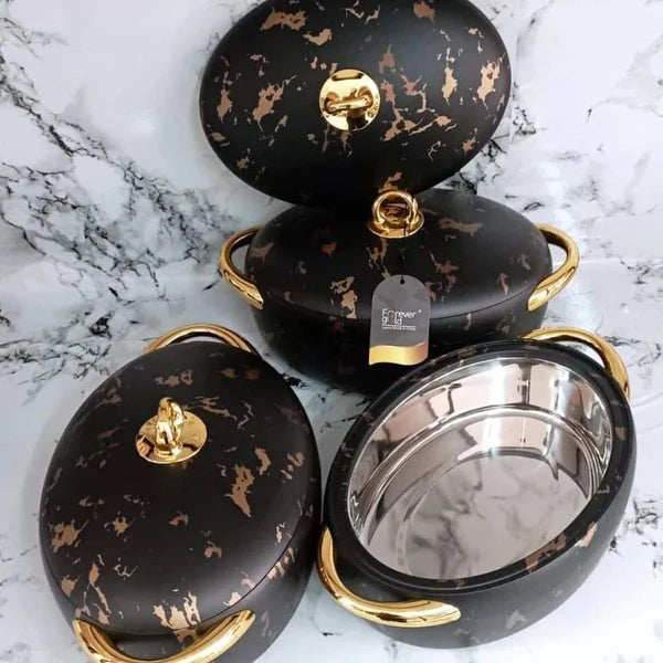 3pcs Set Luxurious Nordic Insulated Hotpots