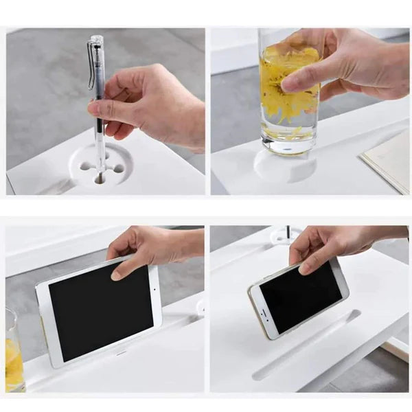 Foldable laptop/breakfast desk