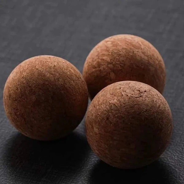 Bar-Shaped Open Ball Cork Transparent Jar with Bamboo Lid