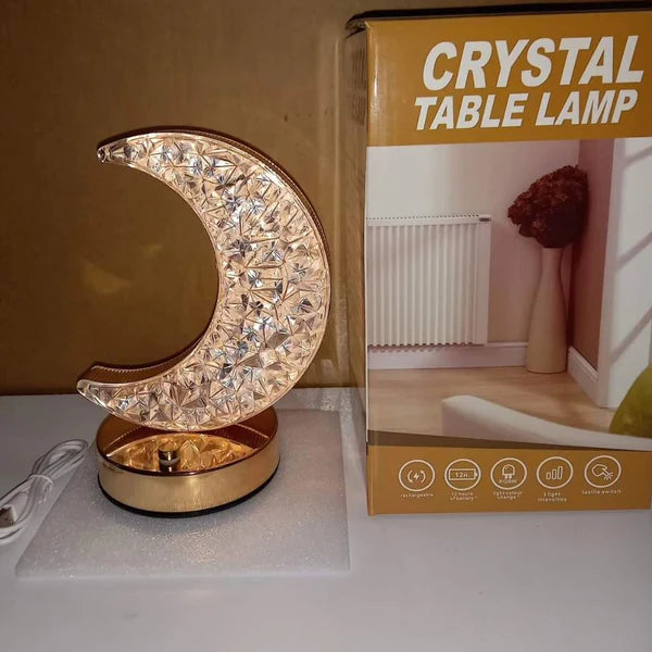 Assorted Rechargeable Crystal Table Lamps