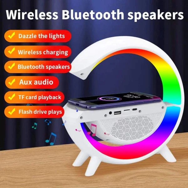 3in 1 Rainbow Light/Wireless Charger)Speaker
