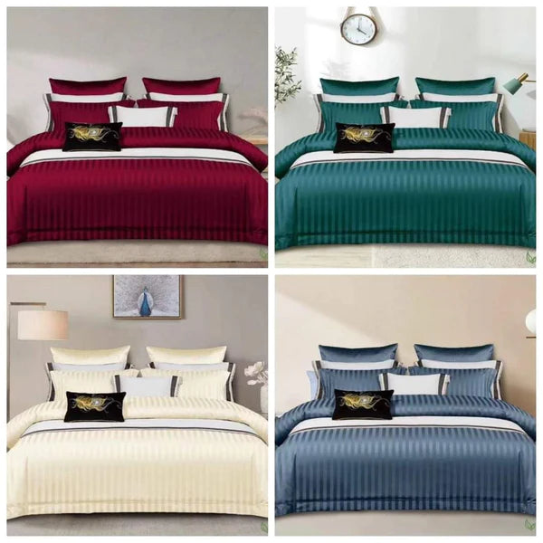 Luxury Cotton Colored Satin Duvet cover 7*8