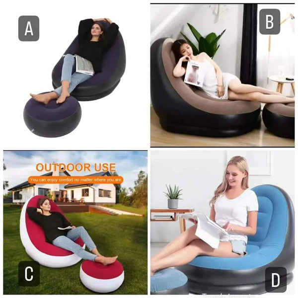 Inflatable Deluxe Lounge Seat (2pcs Sets)+ Electric pump