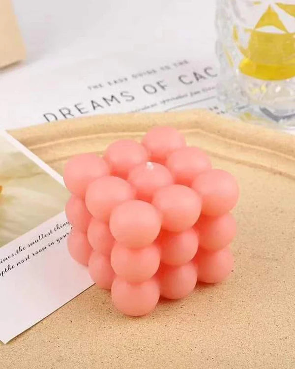 3D Non-stick Bubble Cube Candles Silicone Mold