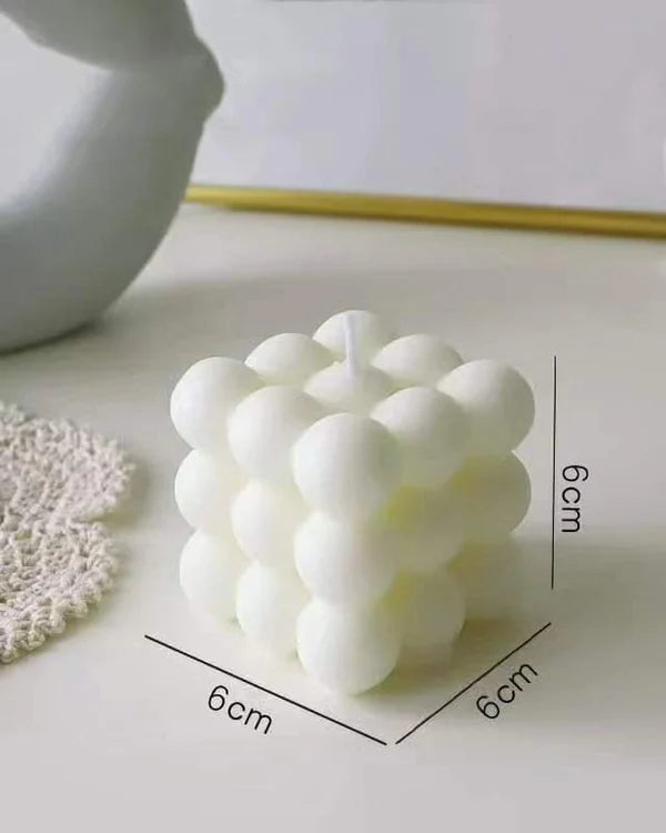 3D Non-stick Bubble Cube Candles Silicone Mold