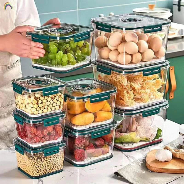 3pc fridge organizer containers