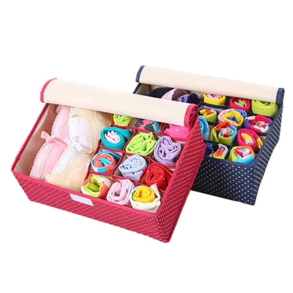 13 Grid Socks Bra Panty Underwear Storage Organizer Box