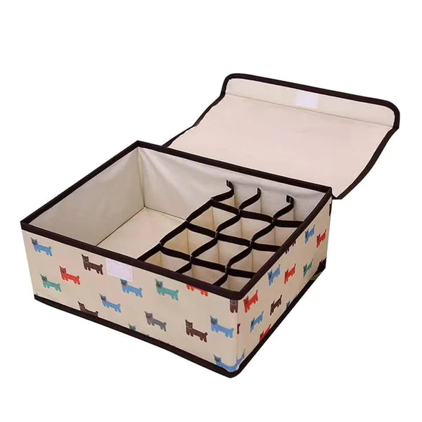 13 Grid Socks Bra Panty Underwear Storage Organizer Box